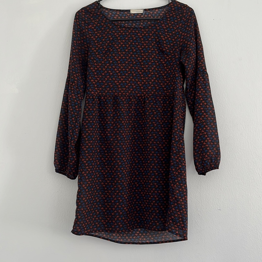 Sheer long sleeve dress
